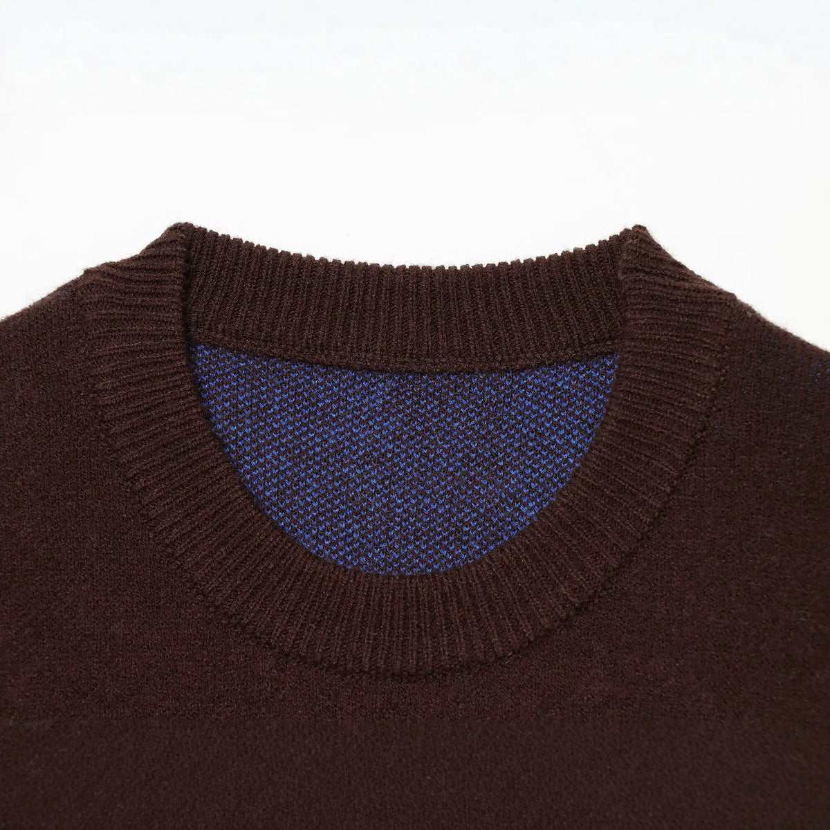 Polka dot long sleeved round neck sweater for women