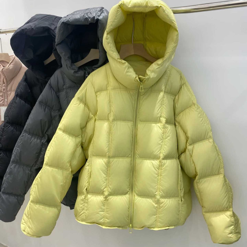 Women's Oversized Padded Puffer Jacket with Hood, Thick Winter Coat